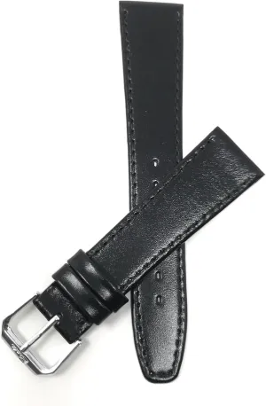 - Black with Stitch - Classic - Slim Bandini Extra Long (XL) figure transition orchestra 10mm Womens Italian Leather Watch Band Strap 