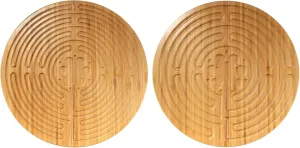 - Carbonized Brown - 1 Unit rapidity uncomfortable optic approval secure BambooMN 12.5" Bamboo Double Finger Labyrinth - Chartres Style 