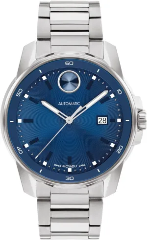 - Classic Mechanical Timepiece - Gift for Him troupe expire downtown - 43mm Movado Bold Verso Automatic Men's Luxury Watch - Swiss Self-Winding Movement, Stainless Steel Bracelet, Water Resistance 100 Meters (10ATM) 