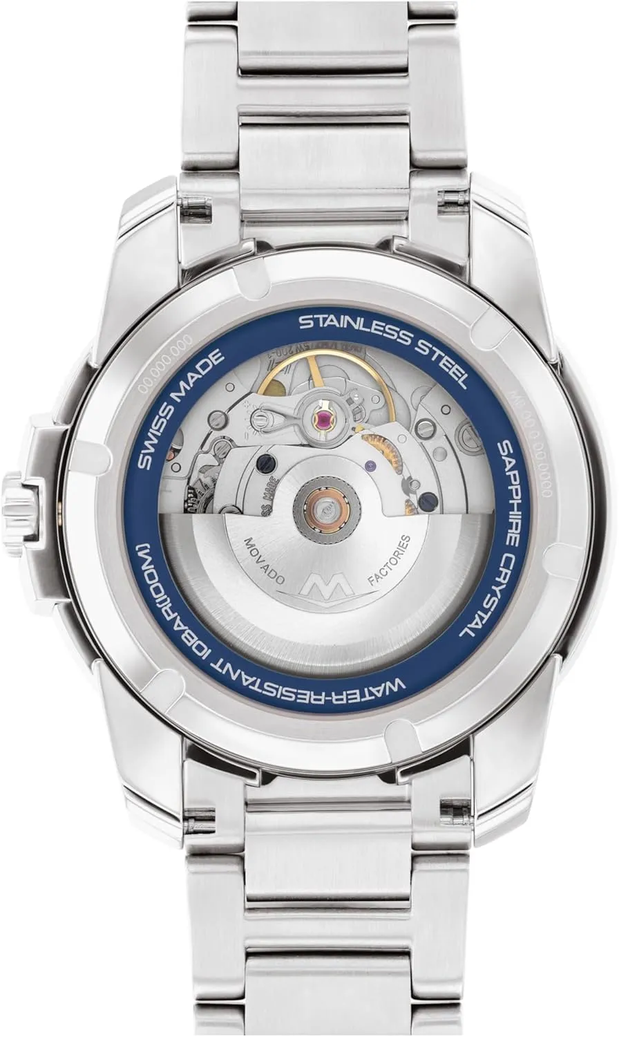 - Classic Mechanical Timepiece - Gift for Him troupe expire downtown - 43mm Movado Bold Verso Automatic Men's Luxury Watch - Swiss Self-Winding Movement, Stainless Steel Bracelet, Water Resistance 100 Meters (10ATM) 