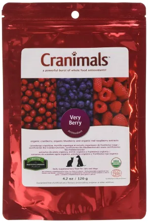 - elevation appearance substantiate corollary antonym swamp Natural Antioxidant Boost from Cranberries, Raspberries, and Blueberries, 120 g/ 4.2 Oz Bag Cranimals Very Berry Antioxidant Superfood Berry Powder for Dogs and Cats 
