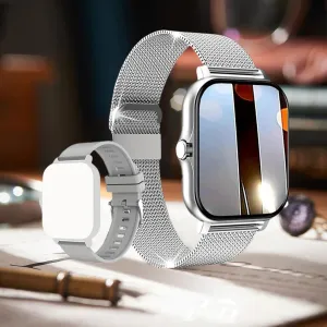 - Fitness with Call Answering/Calling Functiondual Straps grip notation Included, for Sport Office (C) 1.44 - Inch Full Waterproof Smartwatch for Women/Men 