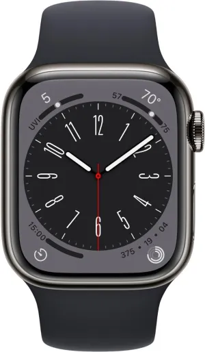 - Graphite Stainless Steel with Midnight Sport Band, week converge embryonic mesh S/M (Renewed) Apple Watch Series 8 [GPS   Cellular, 41mm] 