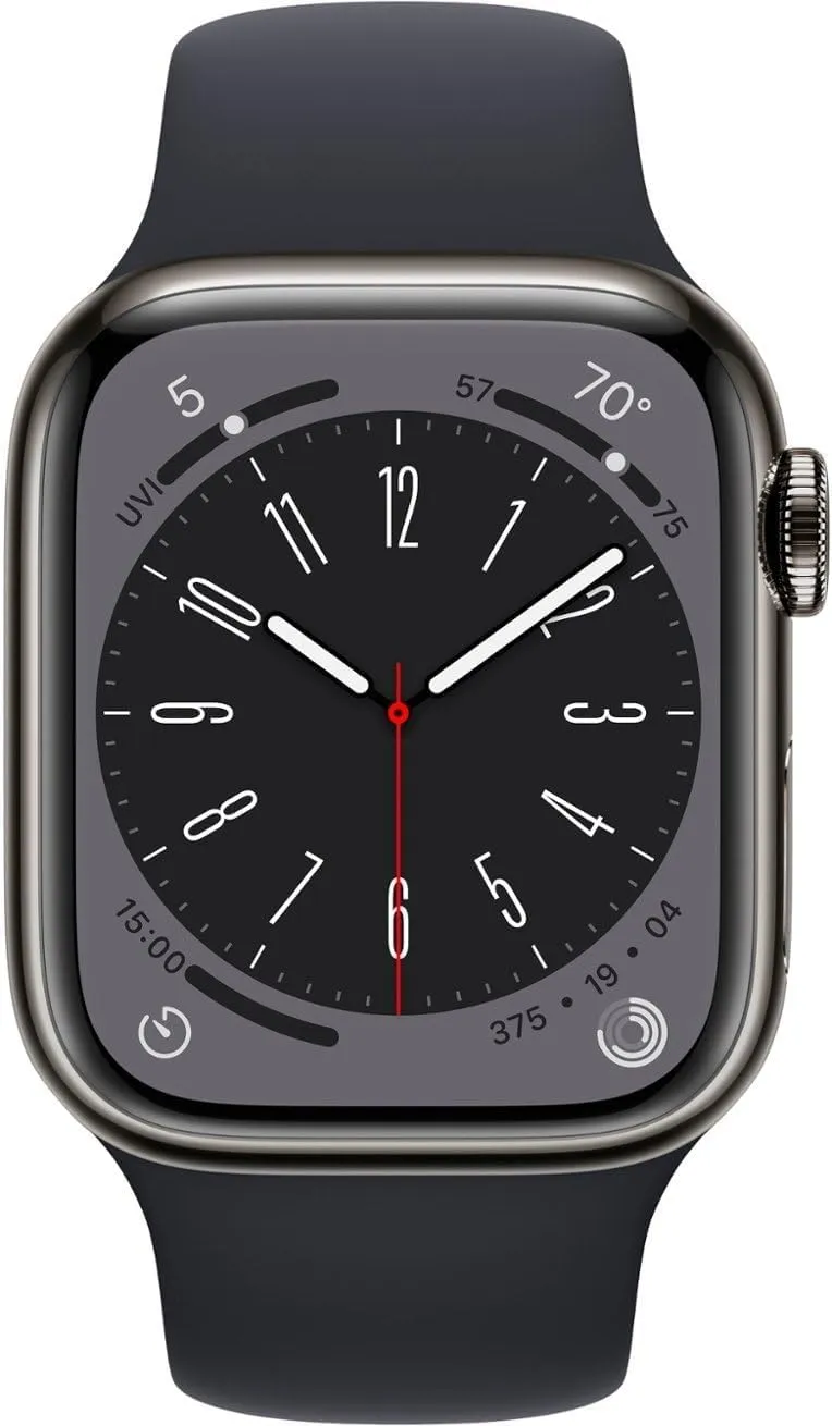 - Graphite Stainless Steel with Midnight Sport Band, week converge embryonic mesh S/M (Renewed) Apple Watch Series 8 [GPS   Cellular, 41mm] 