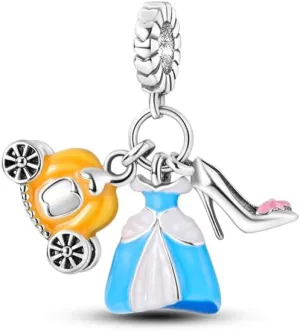 - KTC636 925 Silver Funny Playable Charms Beads Smart Watch Tarot Bike Travel insert Dangle Fit Original Bangle Bracelet DIY Jewelry 