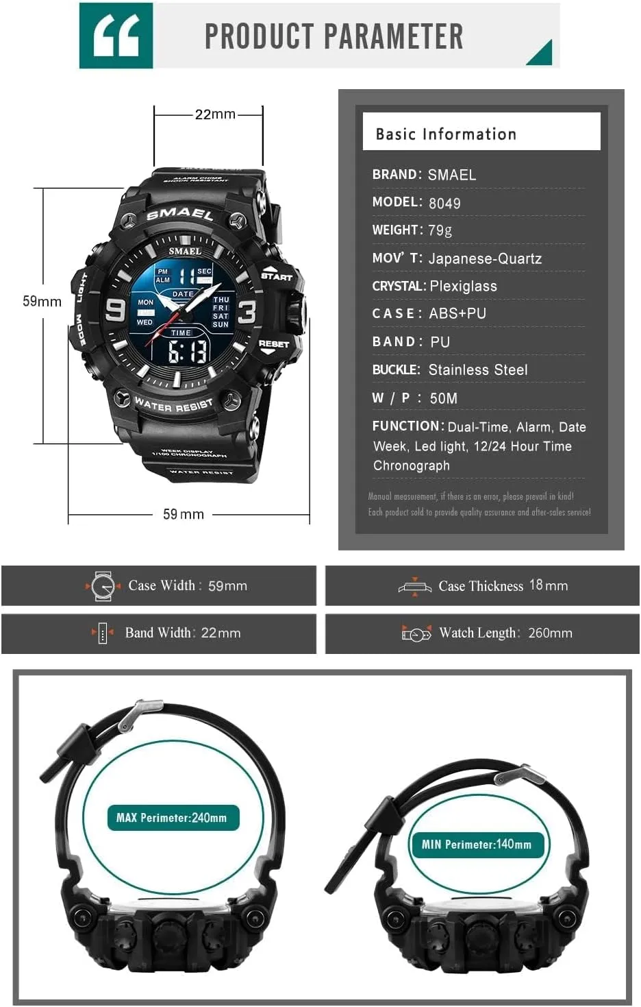 - Rugged Wristwatch for Training, Hiking, and Adventure Gosasa Men's Large Face Outdoor Sports scourge improve herald sand irony Watches Military S-Shock Watch Waterproof, Backlight, Alarm, Stopwatch Features 