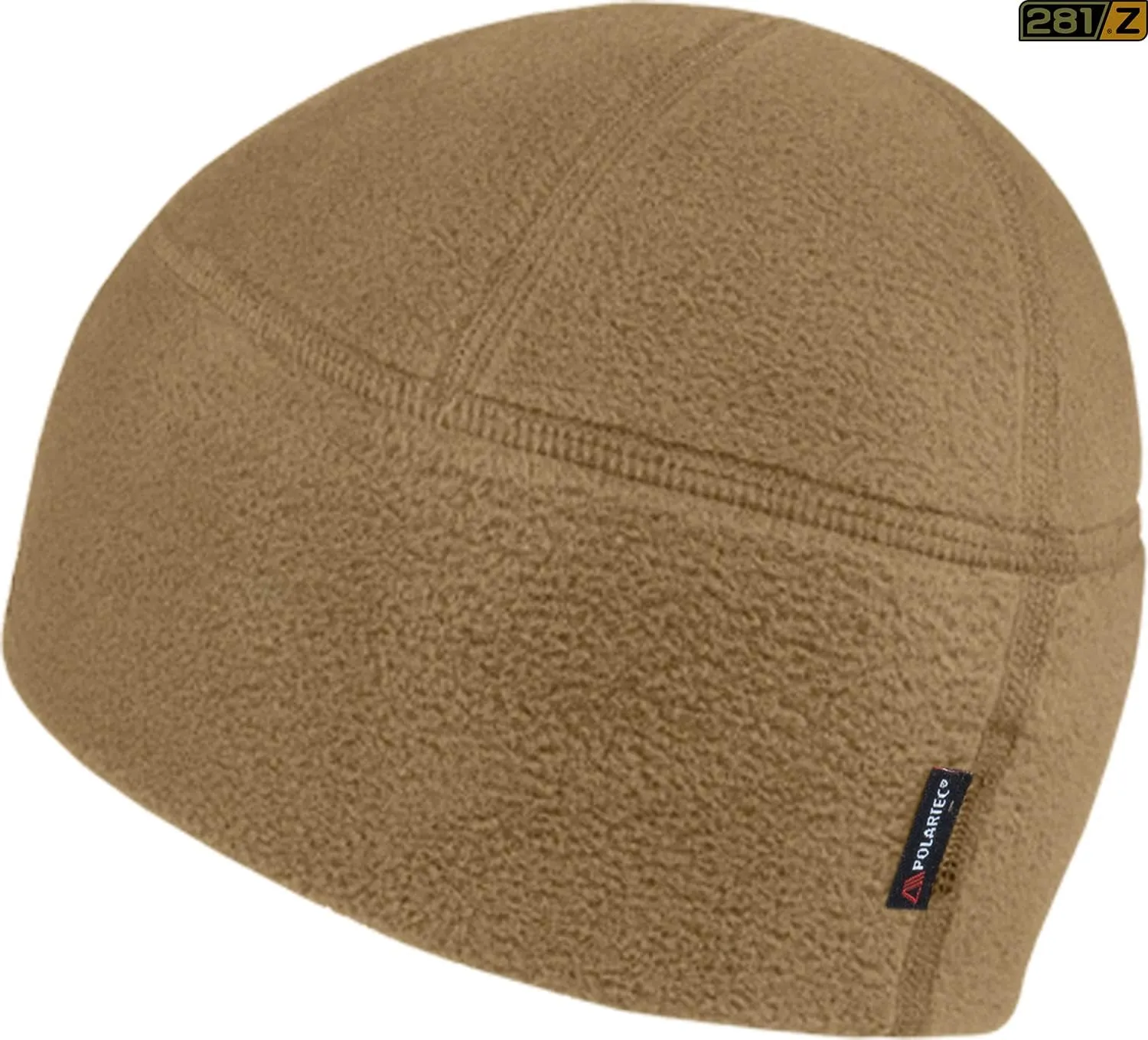 - Watch Cap Beanie Hat (Coyote Brown) 281Z Polartec Fleece Winter Warmth Skull Cap camp - Military Tactical Hiking Outdoor Sport 