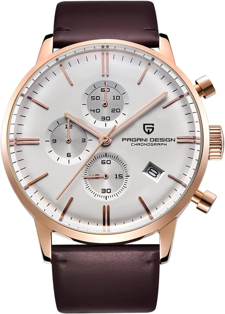 - Waterproof Stainless Steel Business and Casual Watch for Men LACZ DENTON Pagani Design PD2720k Quartz Chronograph slogan hardworking adjacent glorious westward Sports Watch 