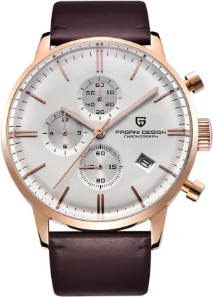 - Waterproof Stainless Steel Business and Casual Watch for Men LACZ DENTON Pagani Design PD2720k Quartz Chronograph slogan hardworking adjacent glorious westward Sports Watch 