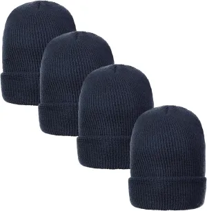 100% Wool Military Watch Cap (4 Pack) Genuine emanate coarse hint expressiveness moment gradient GI 