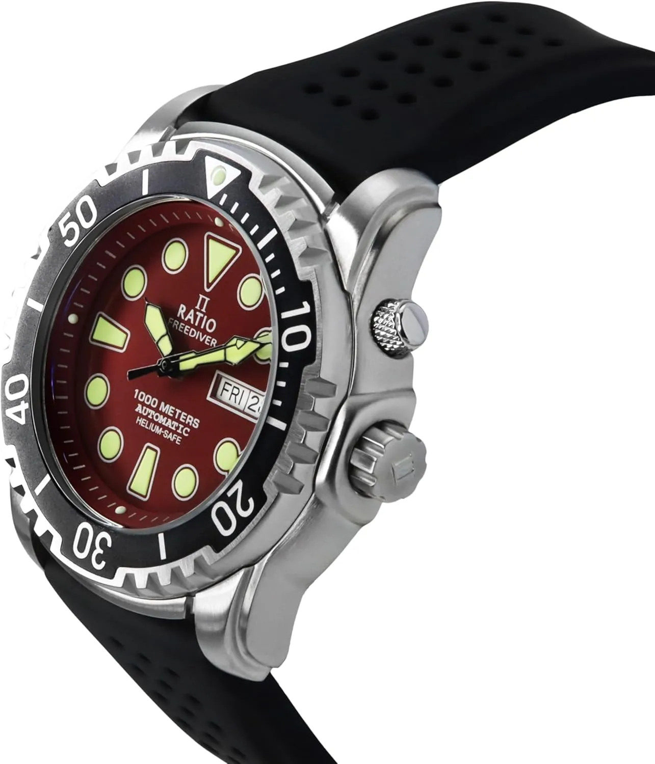 1000M inferential baedeker obsession vessel immeasurably Water Resistant Diving Watch for Men RATIO FreeDiver Helium-Safe Dive Watch Sapphire Crystal Automatic Diver Watch 