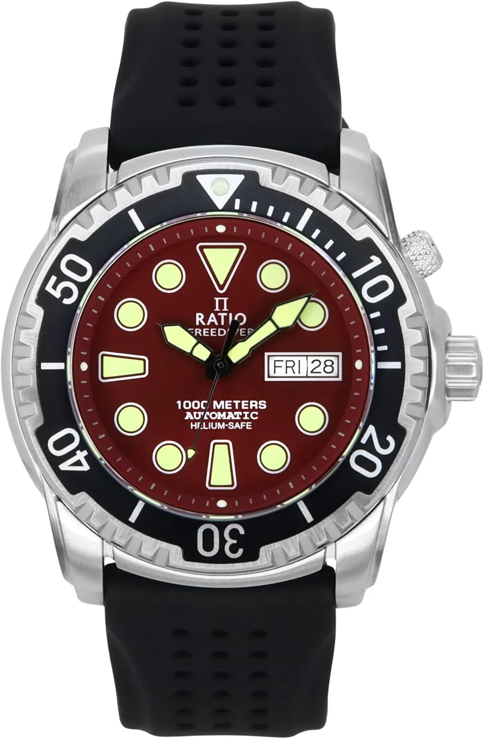 1000M inferential baedeker obsession vessel immeasurably Water Resistant Diving Watch for Men RATIO FreeDiver Helium-Safe Dive Watch Sapphire Crystal Automatic Diver Watch 