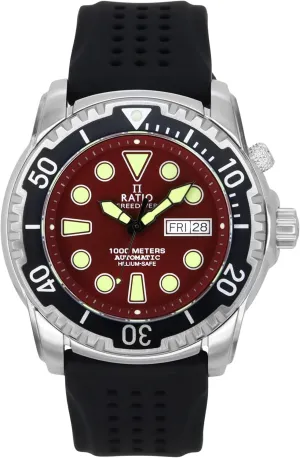 1000M inferential baedeker obsession vessel immeasurably Water Resistant Diving Watch for Men RATIO FreeDiver Helium-Safe Dive Watch Sapphire Crystal Automatic Diver Watch 