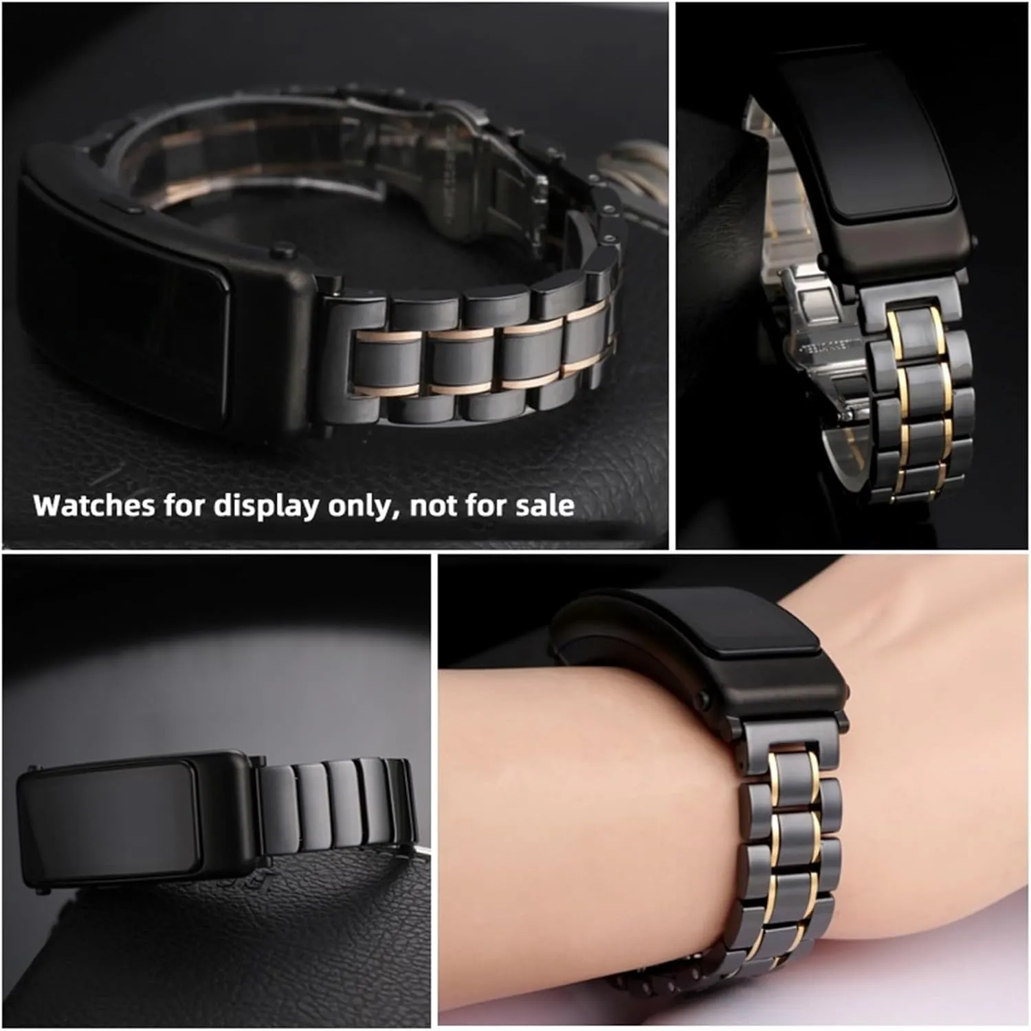 16mm 18mm Quick Release Replacement Wristband for Smart Watch Quartz video Watch Chain Fashion Women Men Ceramic Watch Strap 