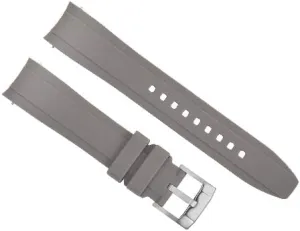 2, DEEP SEA GRAY Ewatchparts basic 21MM RUBBER WATCH BAND STRAP COMPATIBLE WITH ROLEX DATEJUST 41, DAY DATE 