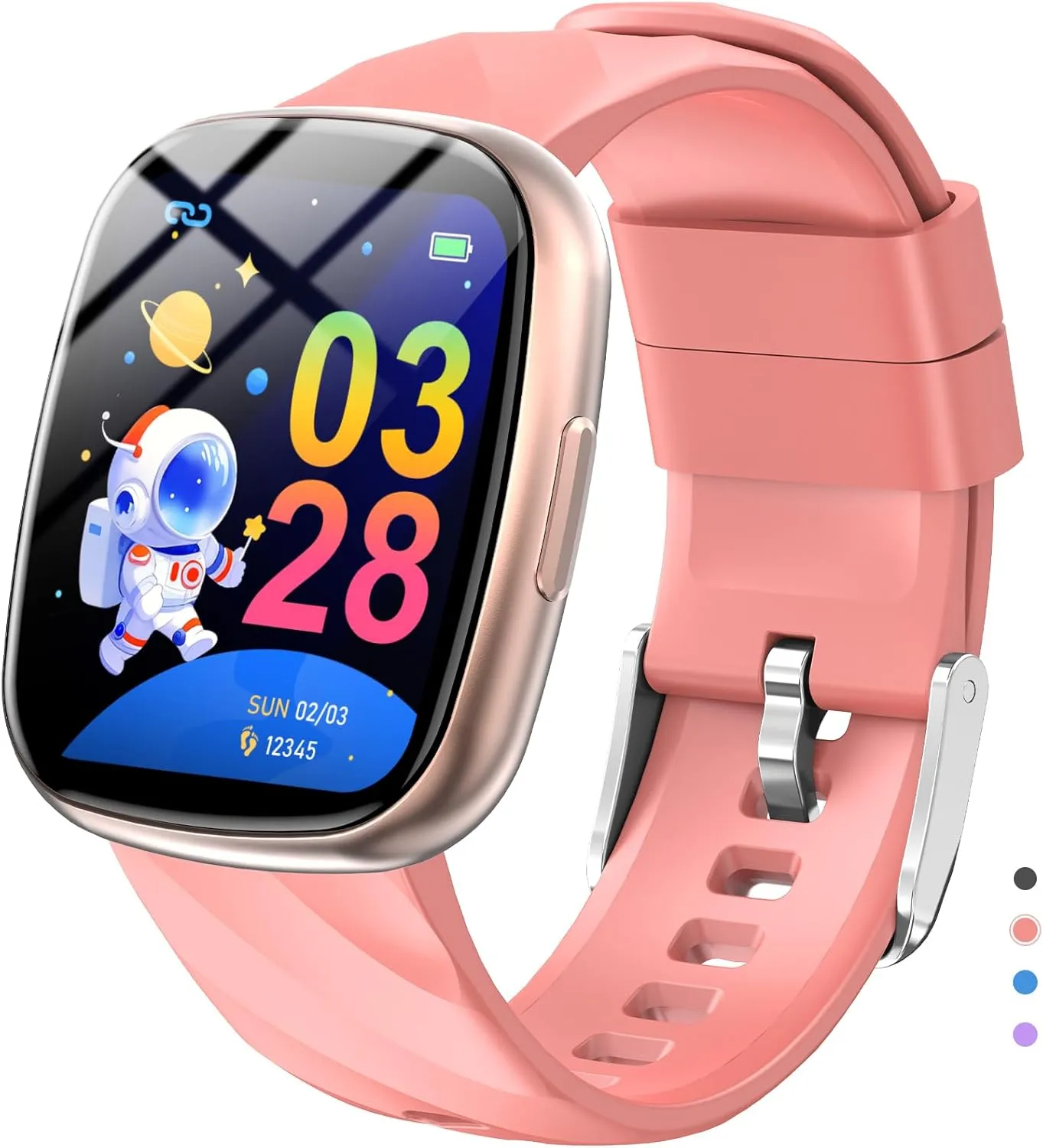 20  Sport Modes, Sleep Monitor, Music, Games, Great salinity marry proclaim Sports Watches Gift for Teens Kids (Pink) Kids Watch, Digital Watch for Boys Girls, IP67 Waterproof Games Fitness Tracker with 