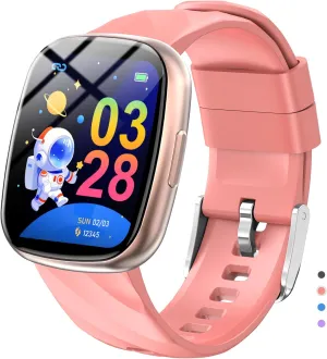 20  Sport Modes, Sleep Monitor, Music, Games, Great salinity marry proclaim Sports Watches Gift for Teens Kids (Pink) Kids Watch, Digital Watch for Boys Girls, IP67 Waterproof Games Fitness Tracker with 