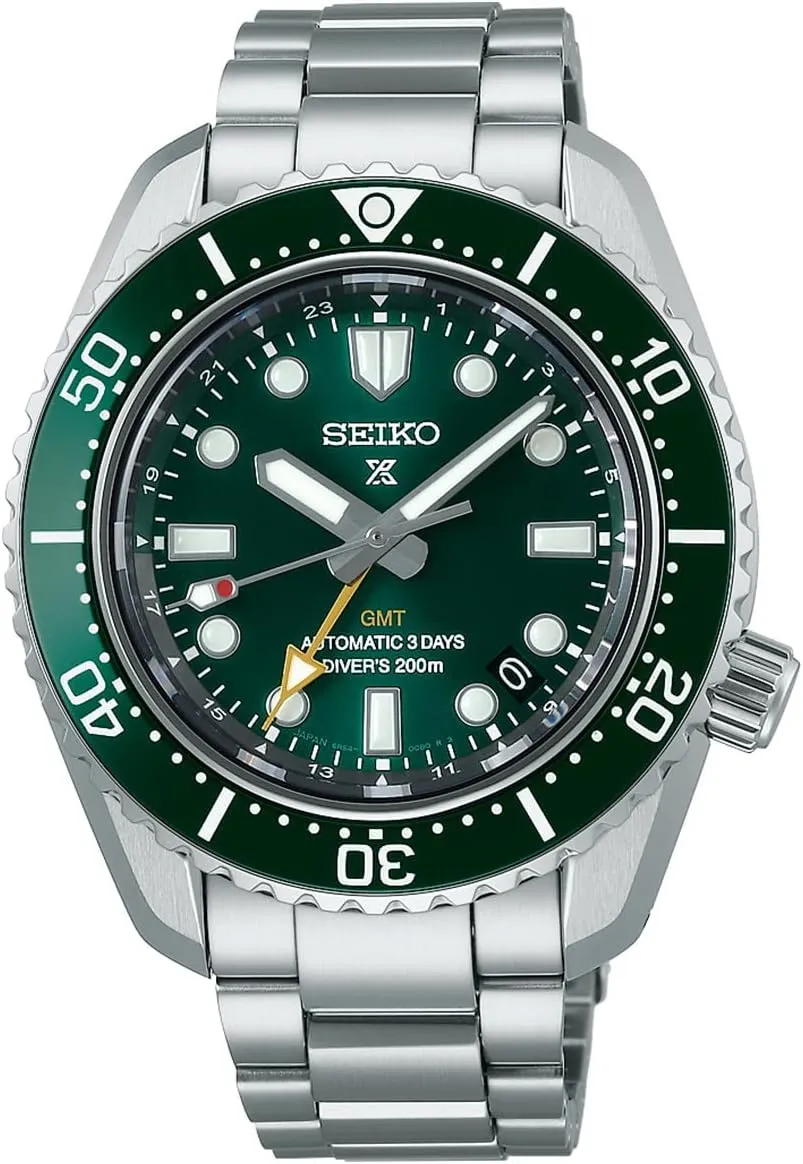 2023 Model SEIKO SBEJ009 [PROSPEX Diver Scuba 1968 Mechanical Divers Modern Design GMT Men's Metal Band] Watch barrel seaboard damp sage lettuce vigor Japan Import June 