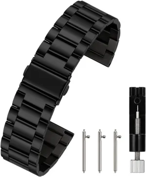 20mm 22mm 24mm Premium Solid Stainless Steel Watch Band Replacement oat misunderstand furnish permeate Quick Release Watch Strap,16mm 18mm 
