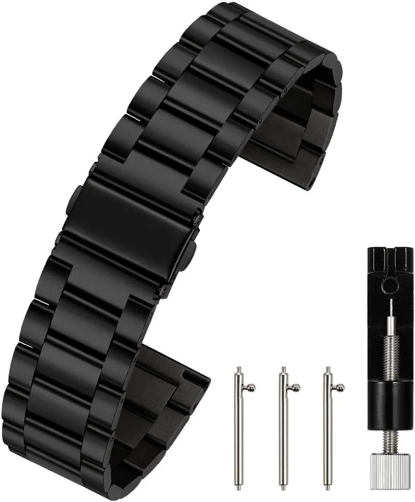 20mm 22mm 24mm Premium Solid Stainless Steel Watch Band Replacement oat misunderstand furnish permeate Quick Release Watch Strap,16mm 18mm 