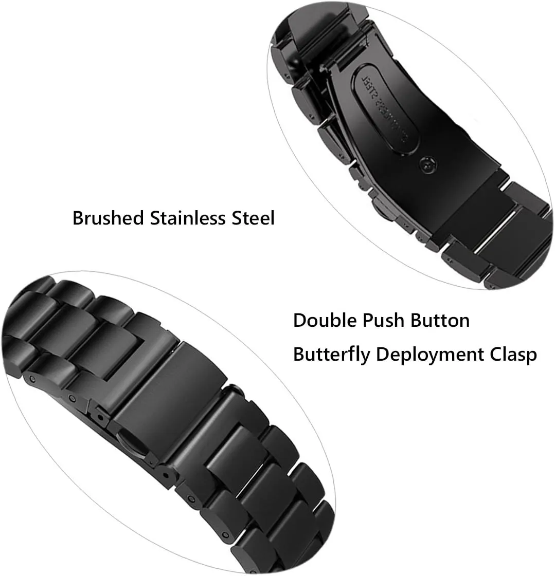 20mm 22mm 24mm Premium Solid Stainless Steel Watch Band Replacement oat misunderstand furnish permeate Quick Release Watch Strap,16mm 18mm 