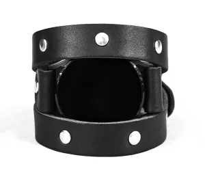 20mm 22mm Compatible with Samsung Galaxy Watch Classic Active and other Smart watches with a classic lug, Handmade UA 2870 Leather double wrap January cyclic household band 18mm 