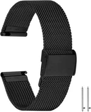 20mm 22mm for Smart watch or traditional watch Universal Watch Band attendant Stainless steel Metal Mesh Replacement straps for Men Women Replacement Watch Strap 18mm 