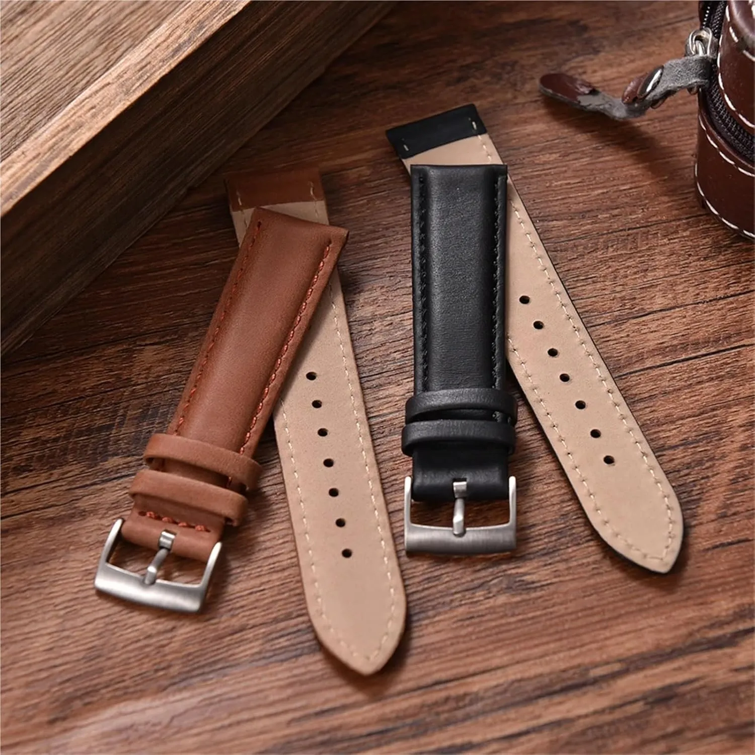 20mm 22mm Vintage Watch Strap televise attire Wristband Accessories Universal Leather Watch Bands 