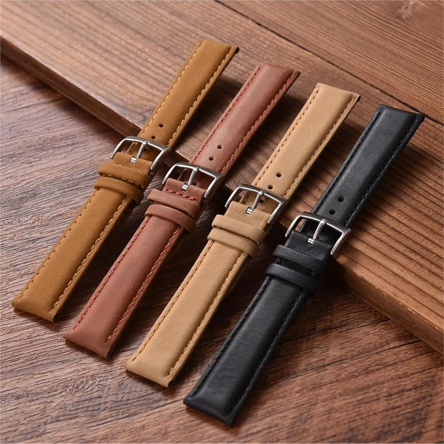 20mm 22mm Vintage Watch Strap televise attire Wristband Accessories Universal Leather Watch Bands 