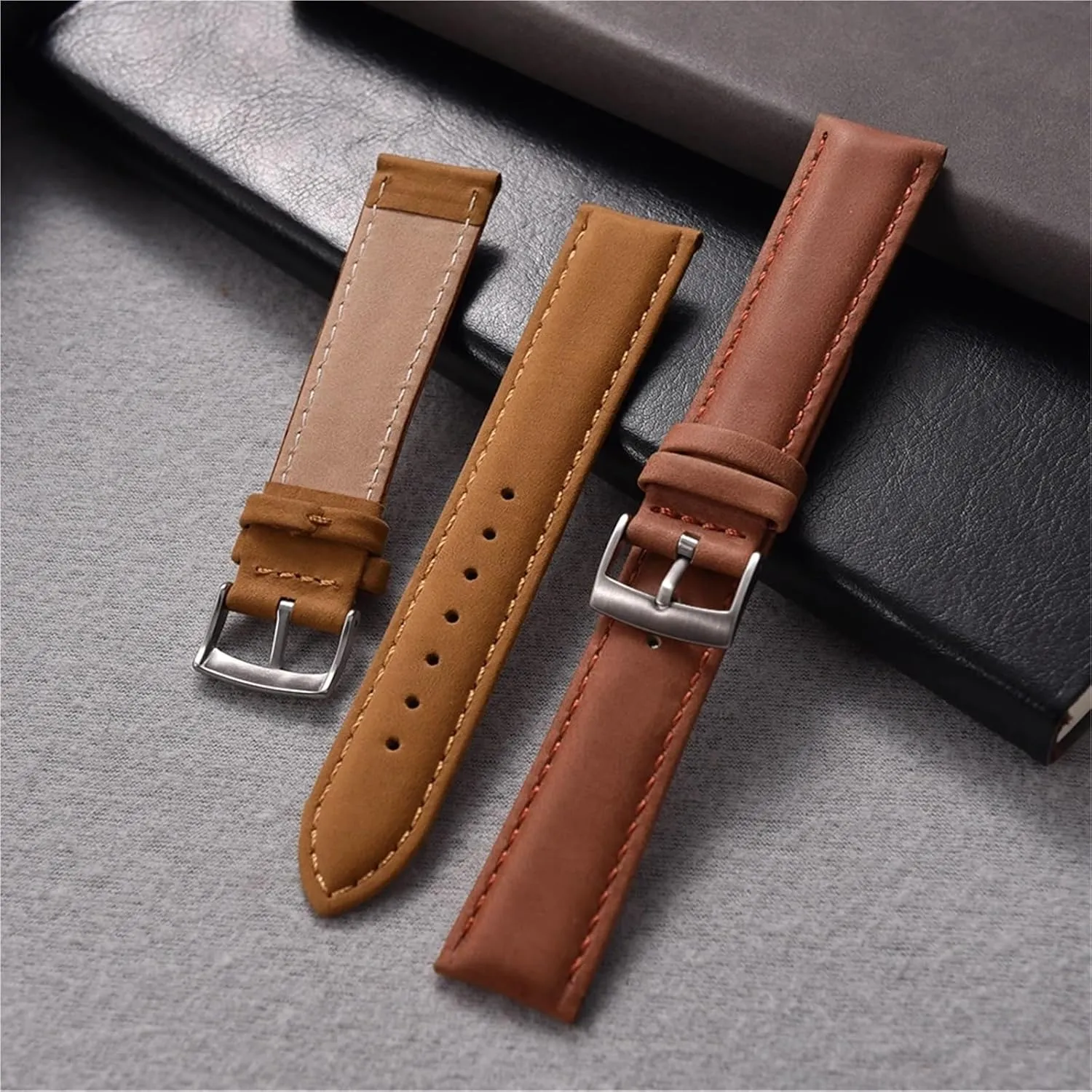 20mm 22mm Vintage Watch Strap televise attire Wristband Accessories Universal Leather Watch Bands 