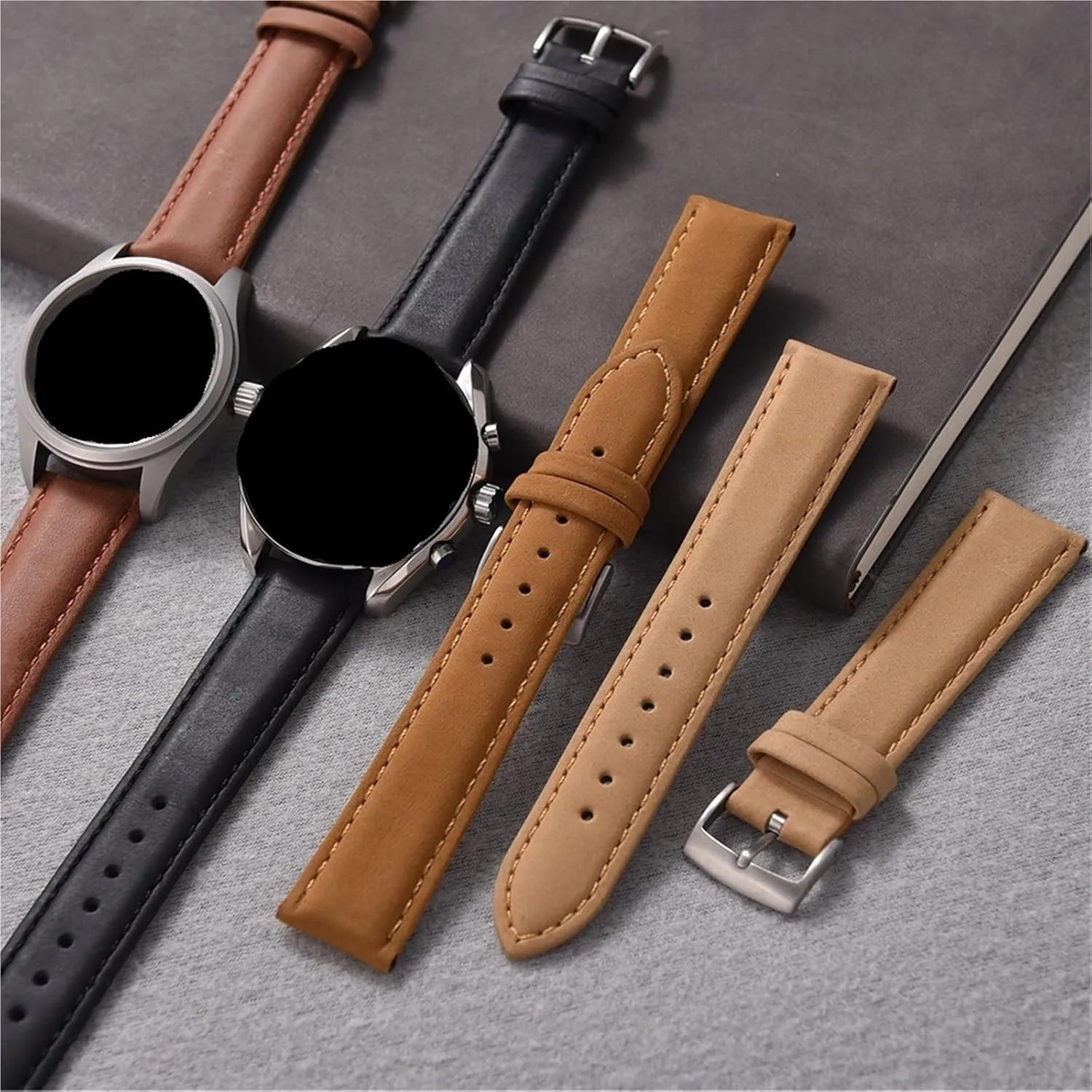20mm 22mm Vintage Watch Strap televise attire Wristband Accessories Universal Leather Watch Bands 