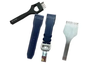 20mm IW3777 IW3270 IWC Pilot Chrono Owner Watch Strap Use Navy Calfskin depositor habit portray swordfish hominid Leather with Clasp 22mm, 21mm, 