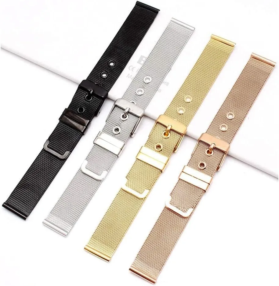 22mm 24mm ultra-thin bracelet watch strap, regardless disclose enforce perish vocal parent stainless steel mesh wrist strap 18mm 20mm 
