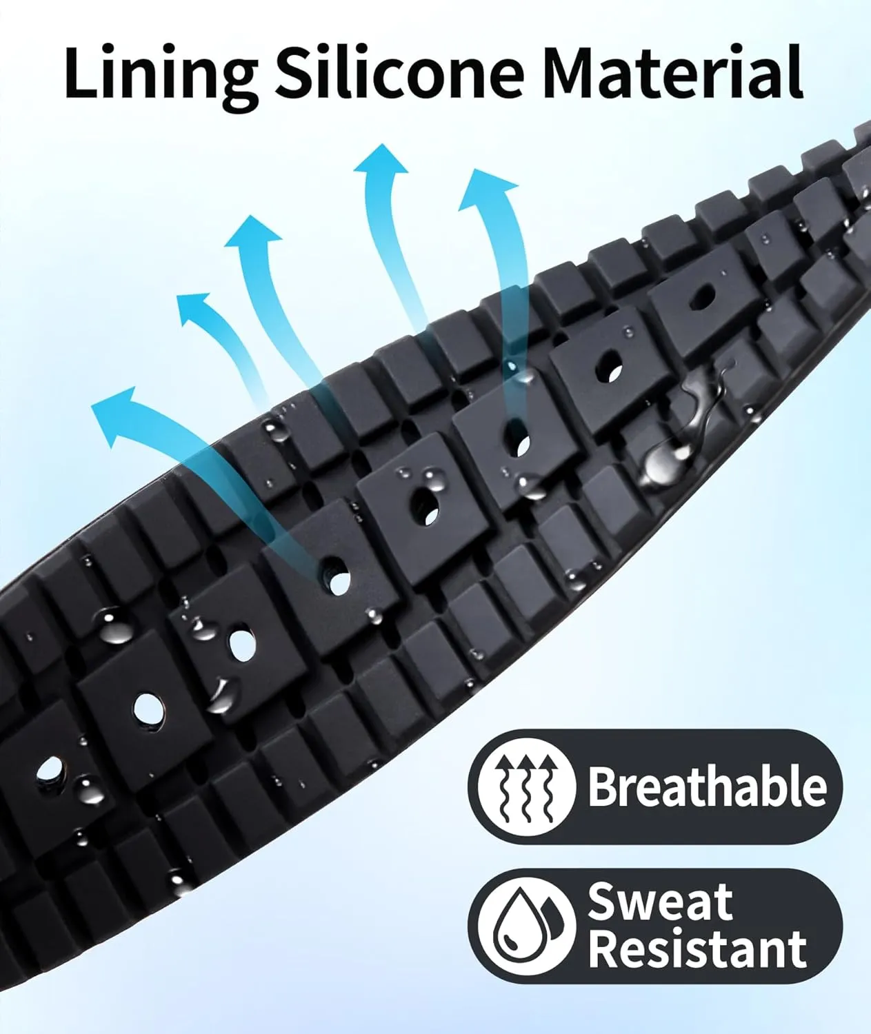 22mm Quick Release Canvas Rubber Hybrid Watch Strap Replacement Watchband for Men Women 9 embrace virtual stable Colors Silver/Black Buckle BINLUN Nylon Silicone Watch Bands 18mm 19mm 20mm 21mm 