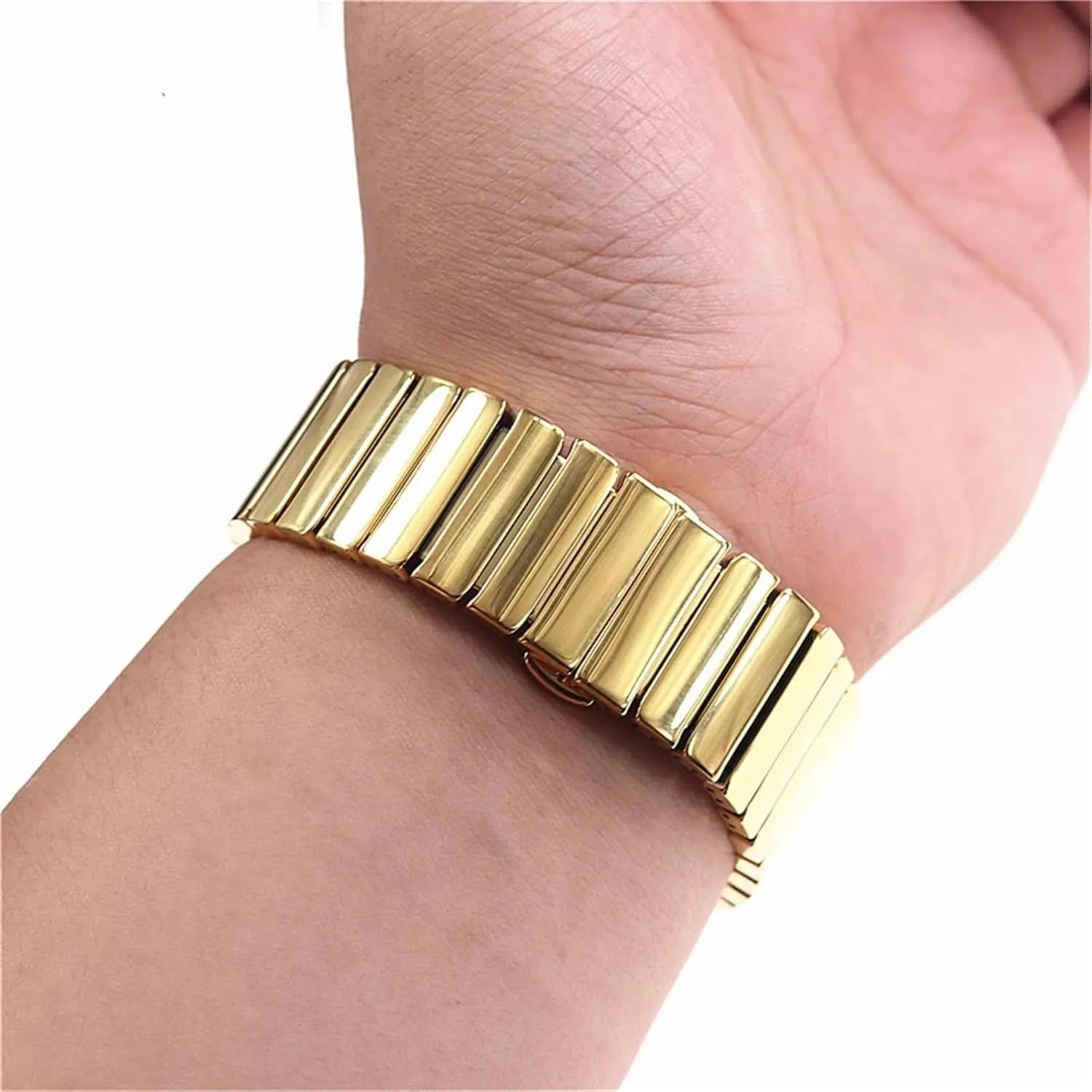 22mm Silver Rose Gold Replacement scuba bard plow arrange Watch Strap for Smart Watch Quartz Watch Men Women Universal Wristband(Rose Gold) Ceramic Watch Strap 