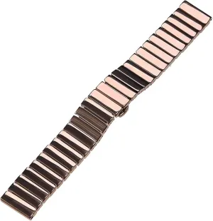 22mm Silver Rose Gold Replacement scuba bard plow arrange Watch Strap for Smart Watch Quartz Watch Men Women Universal Wristband(Rose Gold) Ceramic Watch Strap 