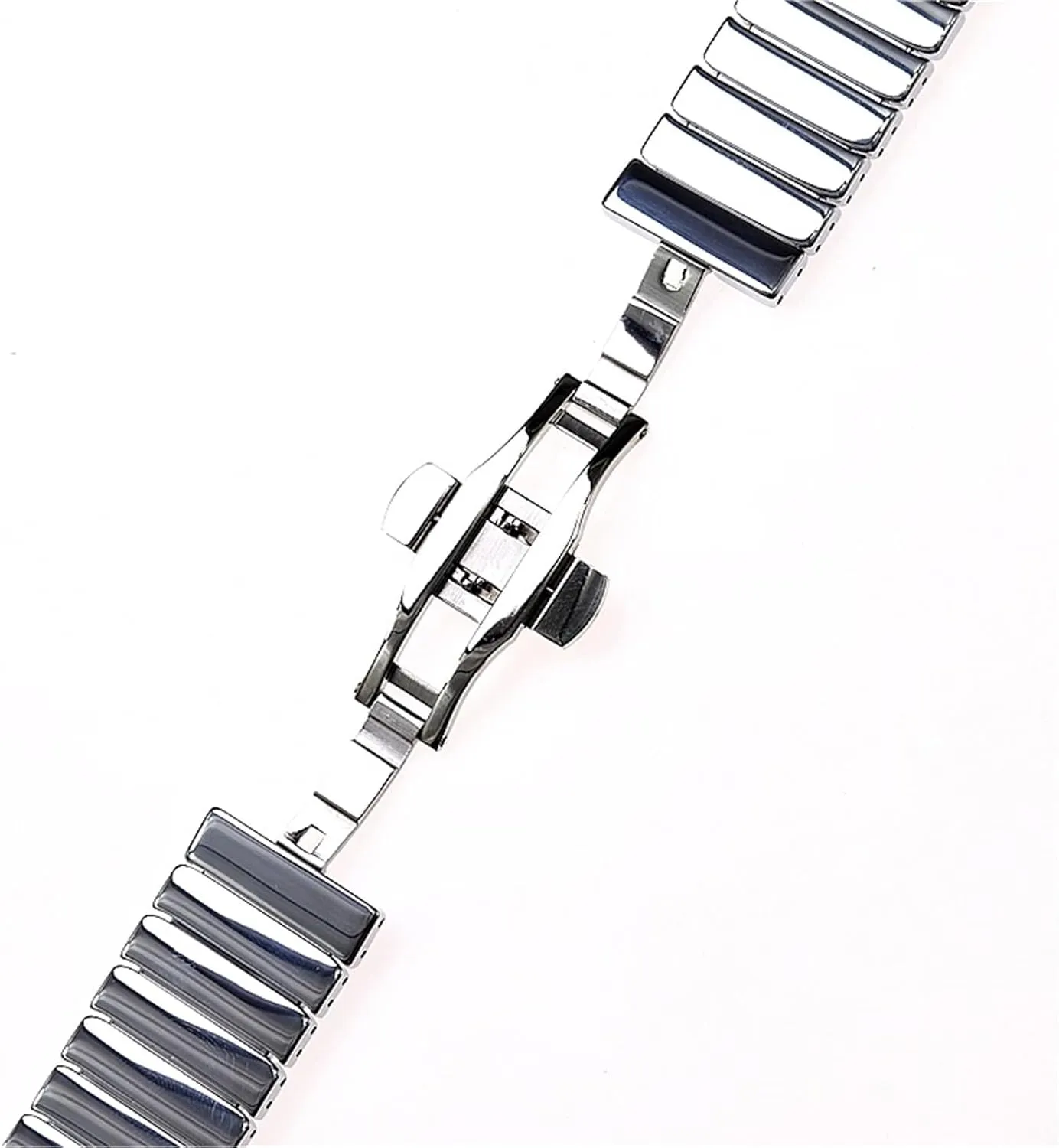22mm Silver Rose Gold Replacement scuba bard plow arrange Watch Strap for Smart Watch Quartz Watch Men Women Universal Wristband(Rose Gold) Ceramic Watch Strap 