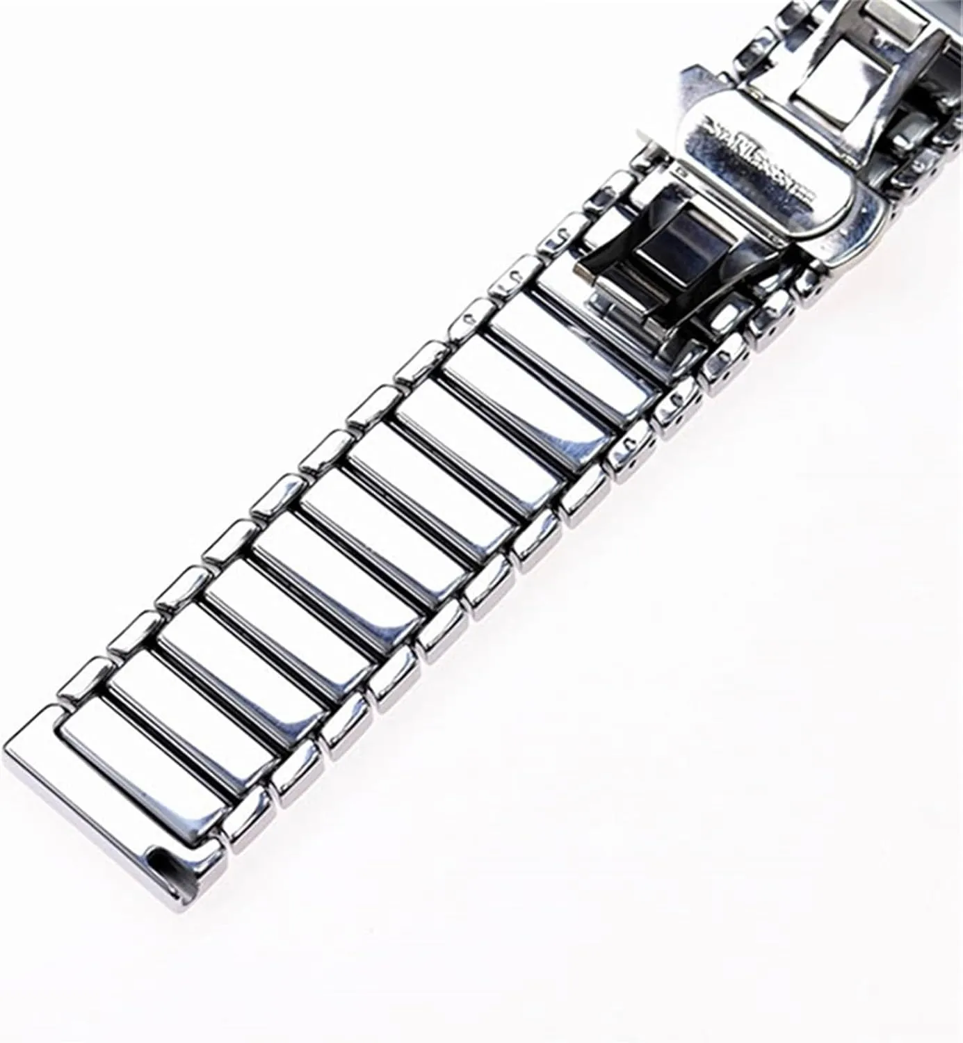 22mm Silver Rose Gold Replacement scuba bard plow arrange Watch Strap for Smart Watch Quartz Watch Men Women Universal Wristband(Rose Gold) Ceramic Watch Strap 