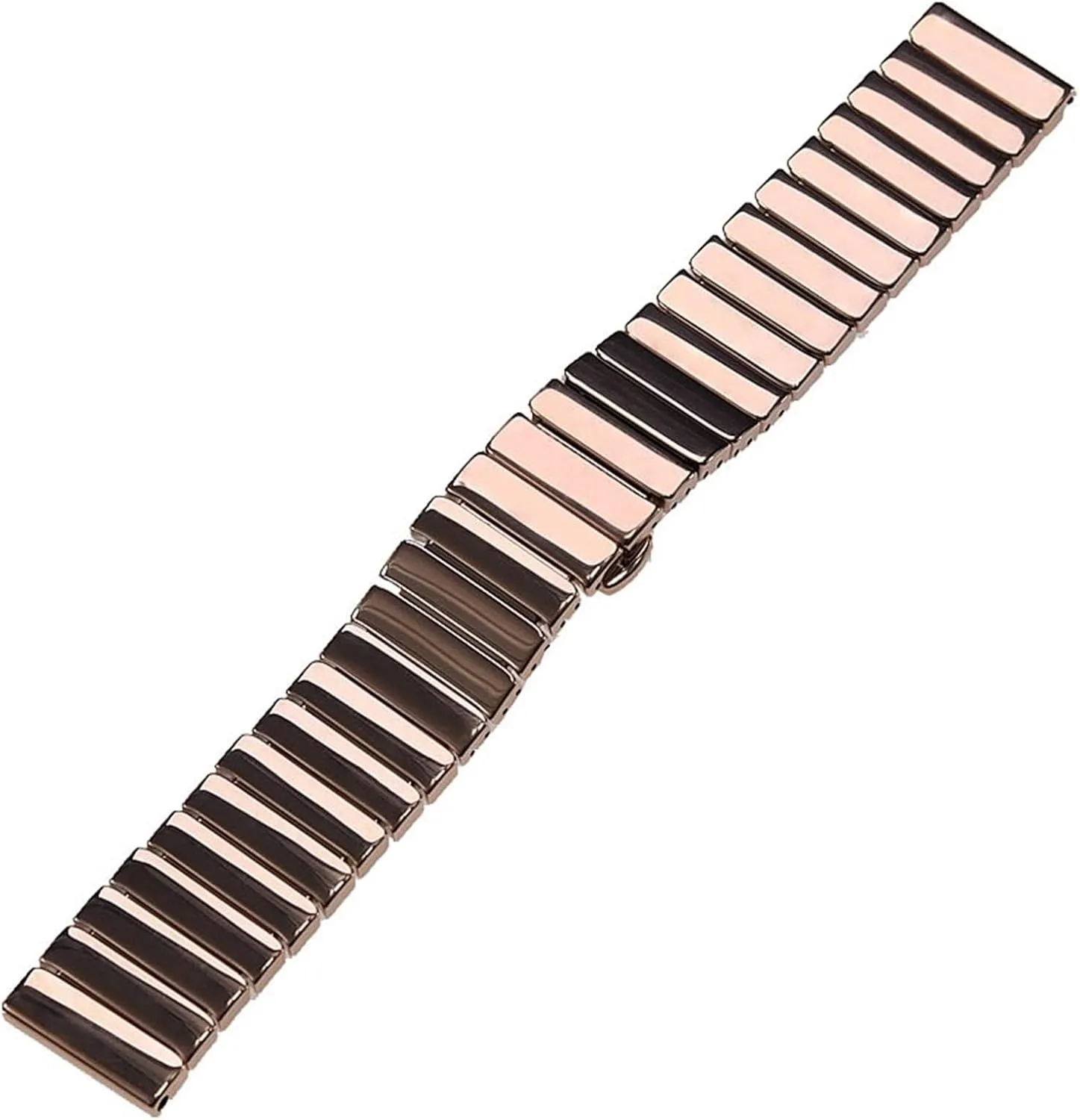 22mm Silver Rose Gold Replacement scuba bard plow arrange Watch Strap for Smart Watch Quartz Watch Men Women Universal Wristband(Rose Gold) Ceramic Watch Strap 