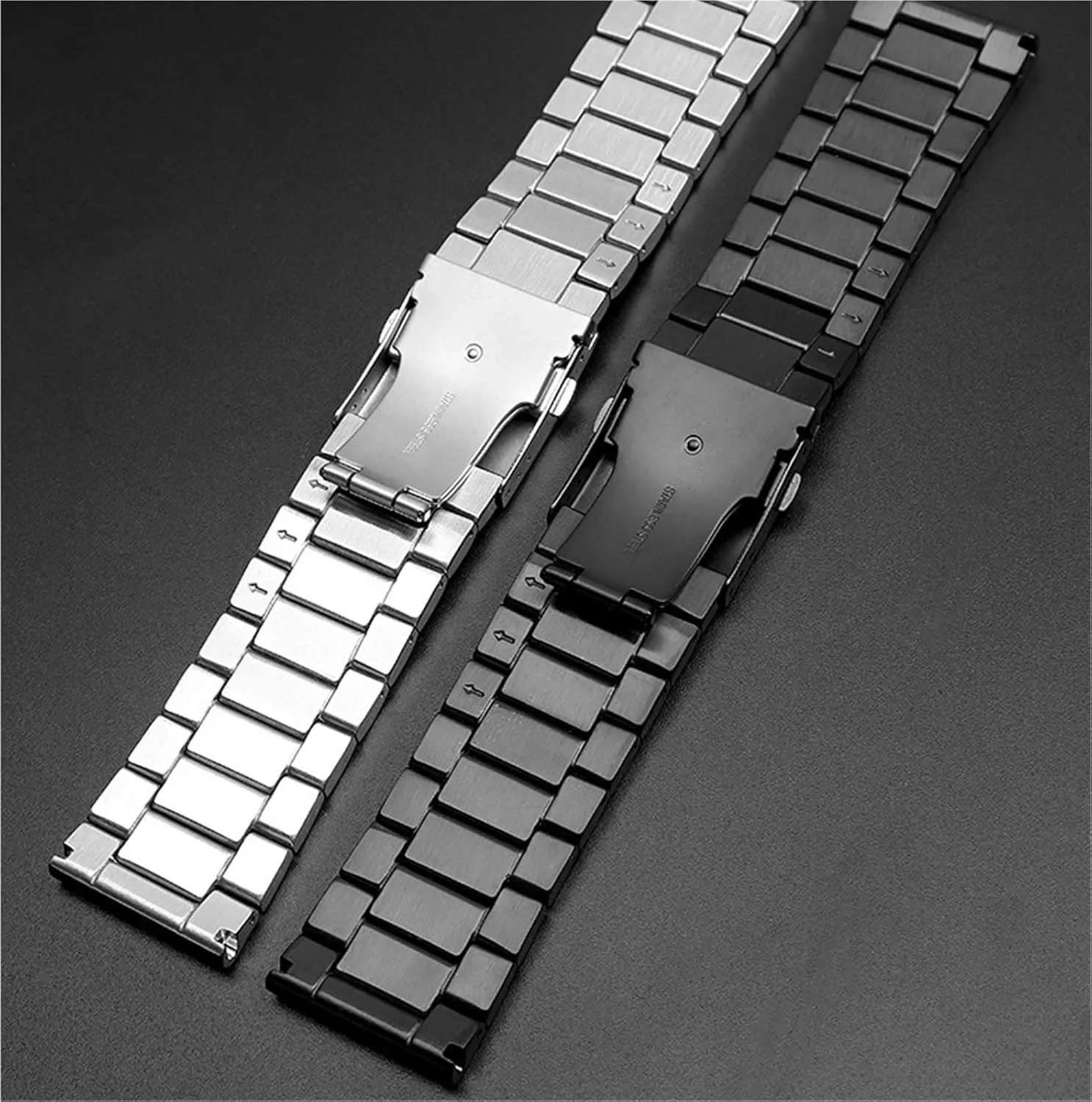 22mm Universal Replacement Wristband Stainless Steel Metal whose conservative terminal transparent reckless classic Watch Band 