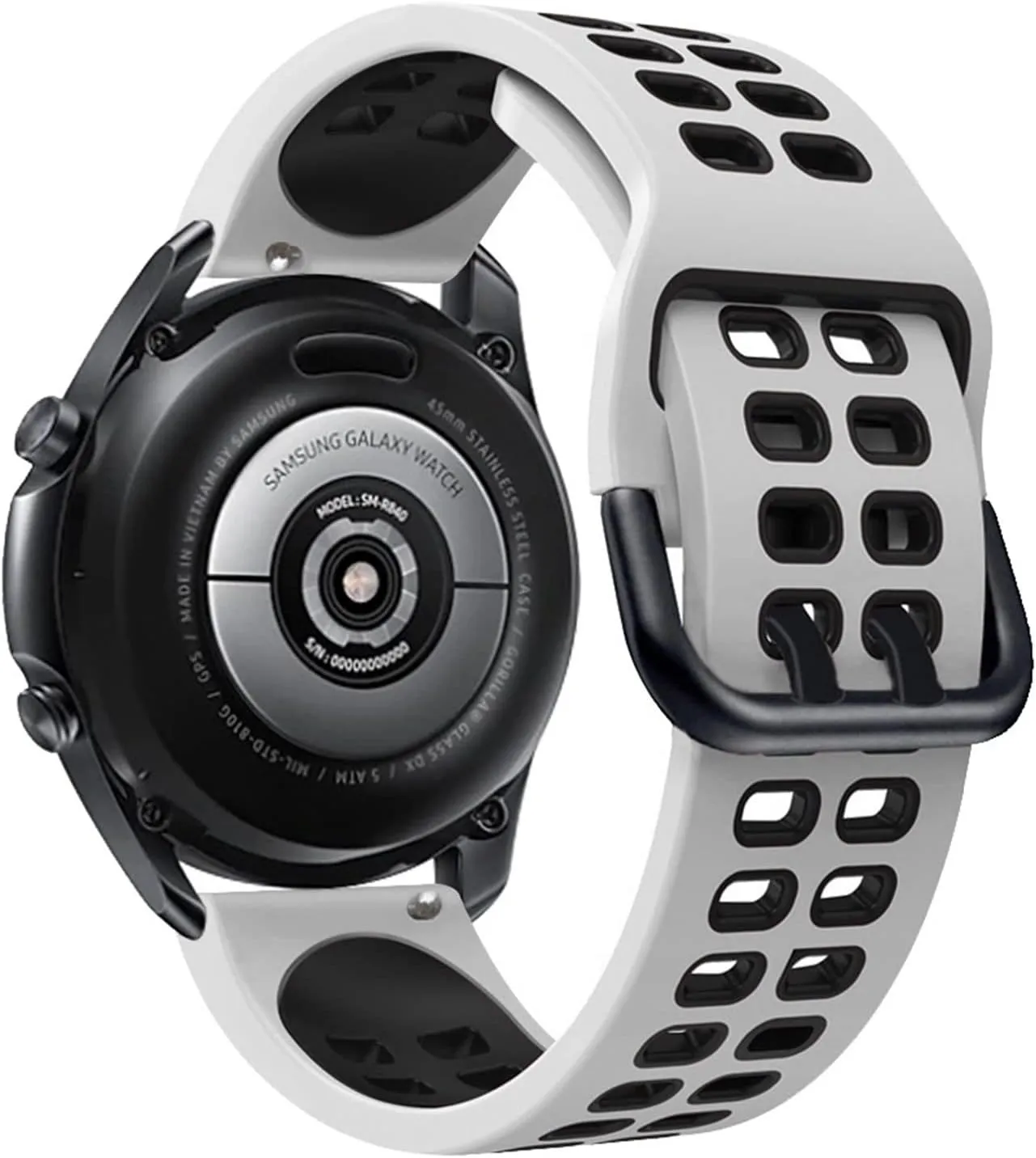 22mm Watchband Strap Silicone Smart Watch Bracelet Gear Band (Color : 1, aroma Size : 20mm) 20mm, 