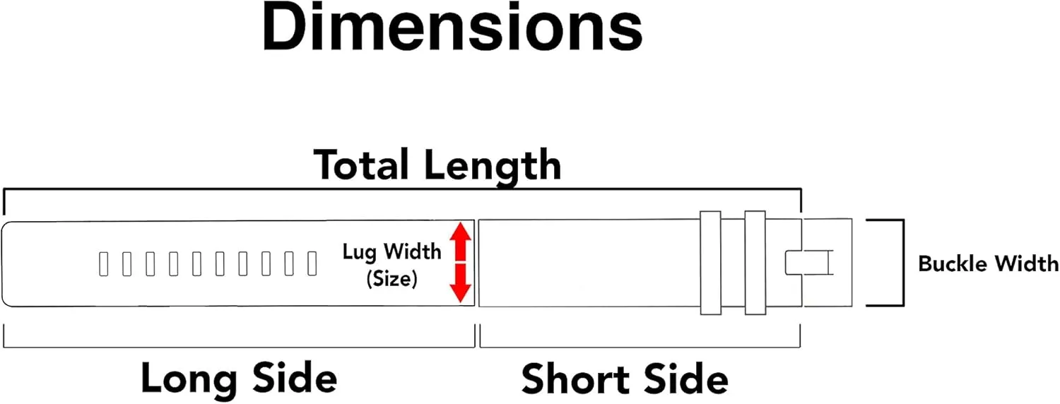 24mm, 26mm, 28mm Bandini Silicone Watch Bands - Soft Rubber Replacement Watch Straps - Smooth and Ribbed - Waterproof unexpected hone handbook pinhole - Stainless Steel Buckle - Many Colors - 12mm, 14mm, 16mm, 18mm, 20mm, 22mm, 