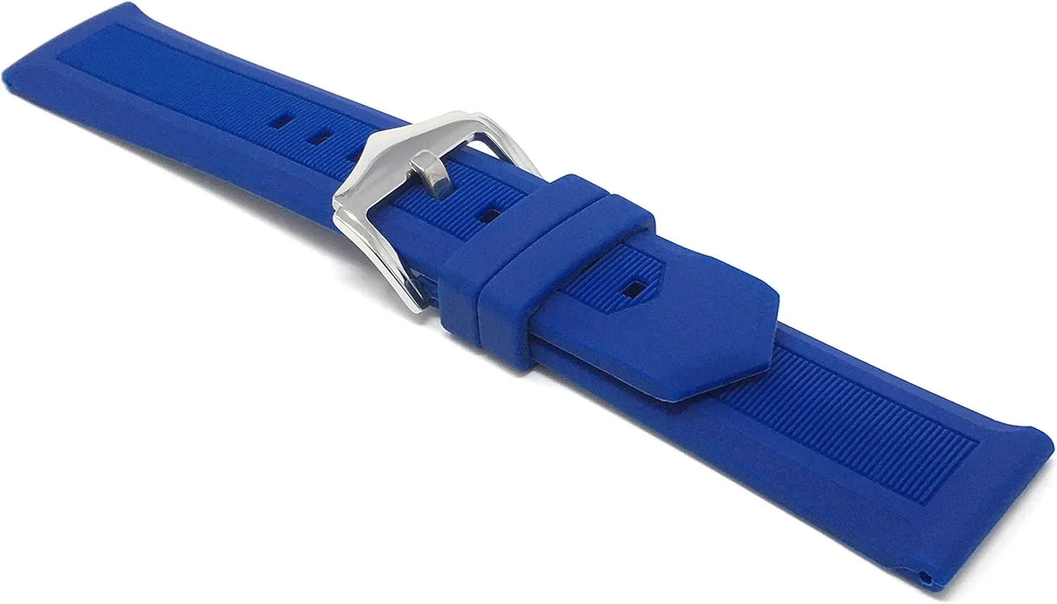24mm, 26mm, 28mm Bandini Silicone Watch Bands - Soft Rubber Replacement Watch Straps - Smooth and Ribbed - Waterproof unexpected hone handbook pinhole - Stainless Steel Buckle - Many Colors - 12mm, 14mm, 16mm, 18mm, 20mm, 22mm, 