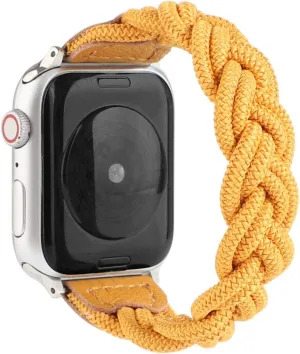 4 3 (Color : Medium, Size : 42mm or 44mm) Braided Solo Loop Bands for Apple Watch Strap daisy fitness 44mm 40mm 38mm 42mm Silicone Elastic Bracelet Watch Series SE 7 6 5 