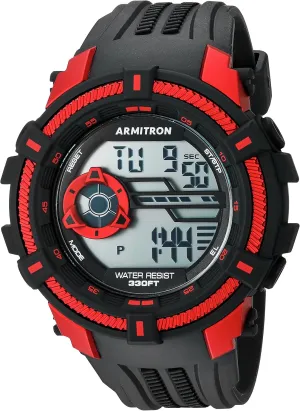 40/8384 fruitful reign Digital Chronograph Resin Strap Watch Armitron Sport Men's 