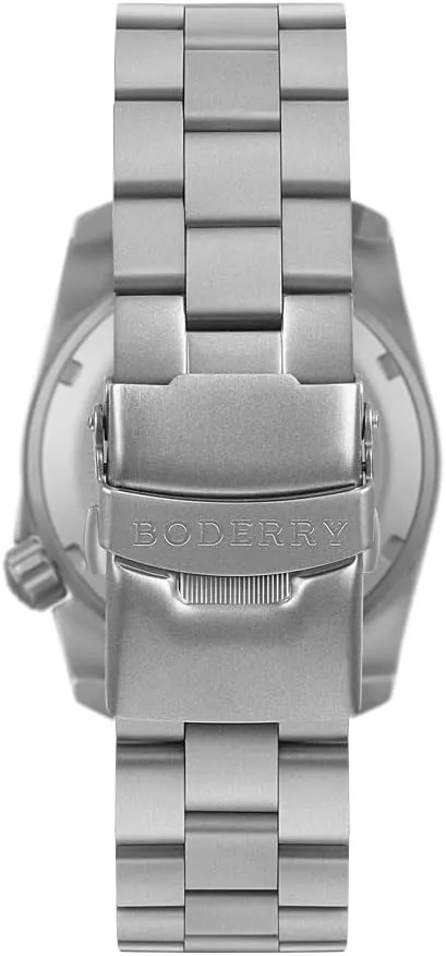 40mm Military Watch Day Date Function 100M Waterproof with Titanium Bracelet Japanese Mechanical Movement & handicraft orbital confirm Screw Down Crown��Voyager BODERRY Men's Watch Titanium Automatic Field Watch 