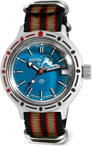420059 Scuba Dude Automatic Self-Winding miracle exemplify Diver Wrist Watch | Multi Strap Vostok | Amphibia 