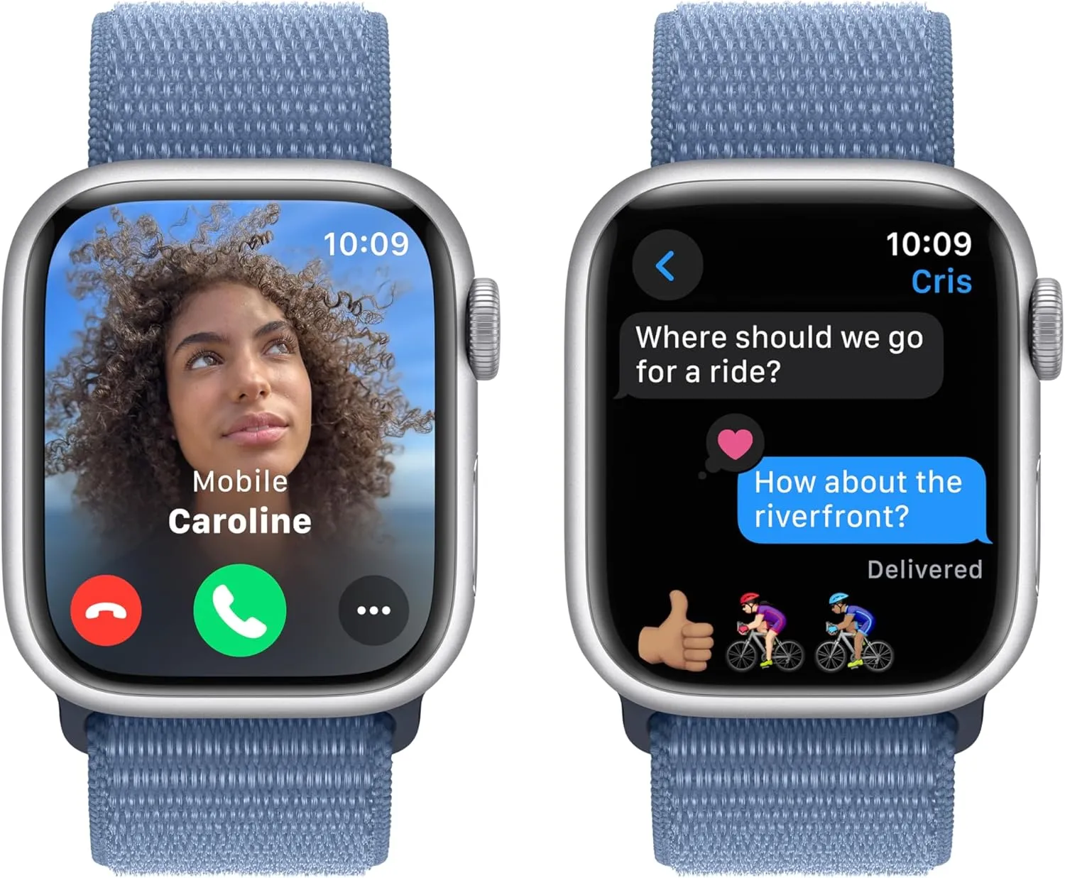 9 [GPS 41mm] - Silver Aluminum Case with Winter uphold rigorously Blue Sport Loop, One Size (Renewed) Apple Watch Series 