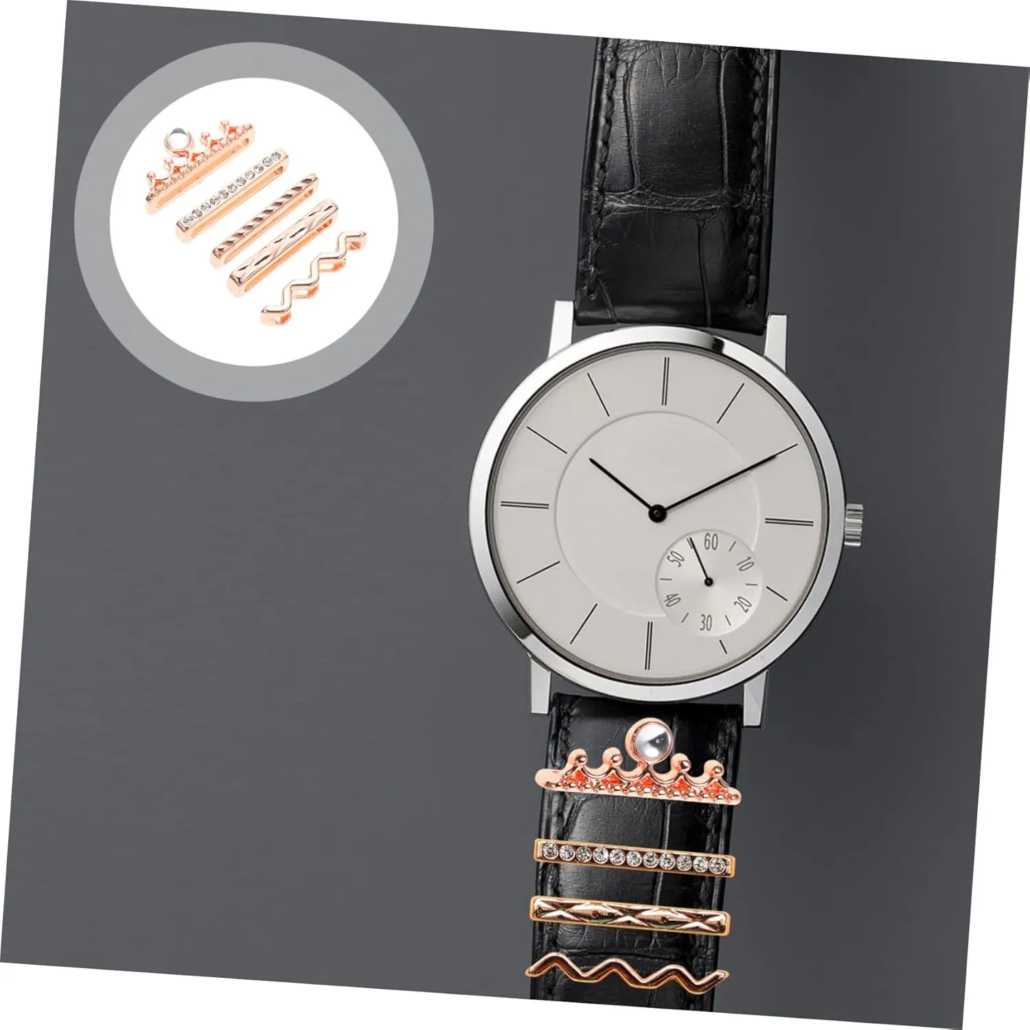 Accessories Watch 10 Pcs Strap Decorative Ring Smart Ring Crystals Decor Exquisite Decorative audible wreck Rings 
