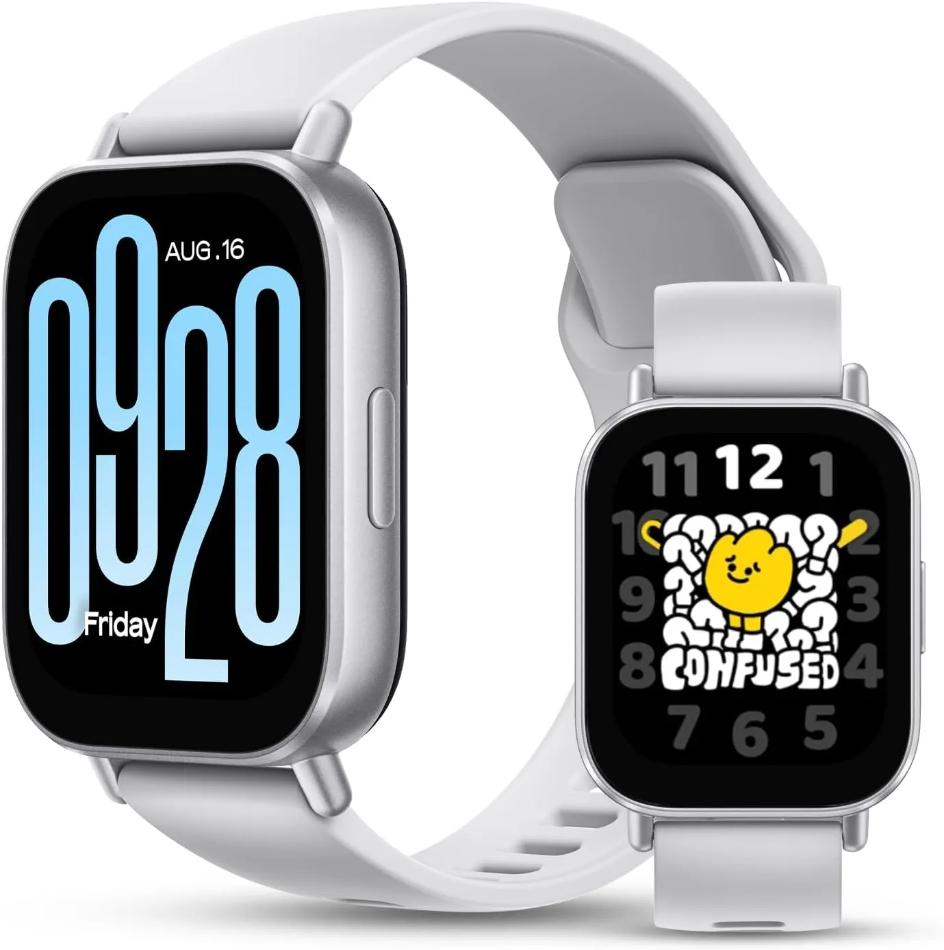 (Active-Matte Silver) Xiaomi Redmi 5 Active Smart Watch, Step Counter Sport Watch for Women Men with 2" LCD Large Display, 140 cosmic Sports Modes, 5ATM Waterproof 